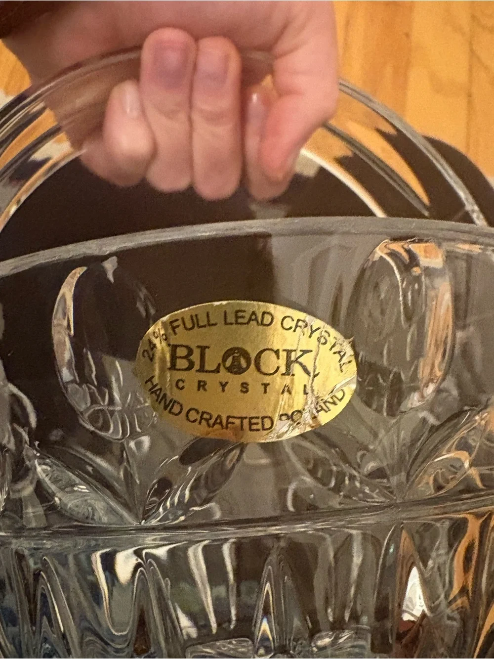 Block Crystal excellent vintage